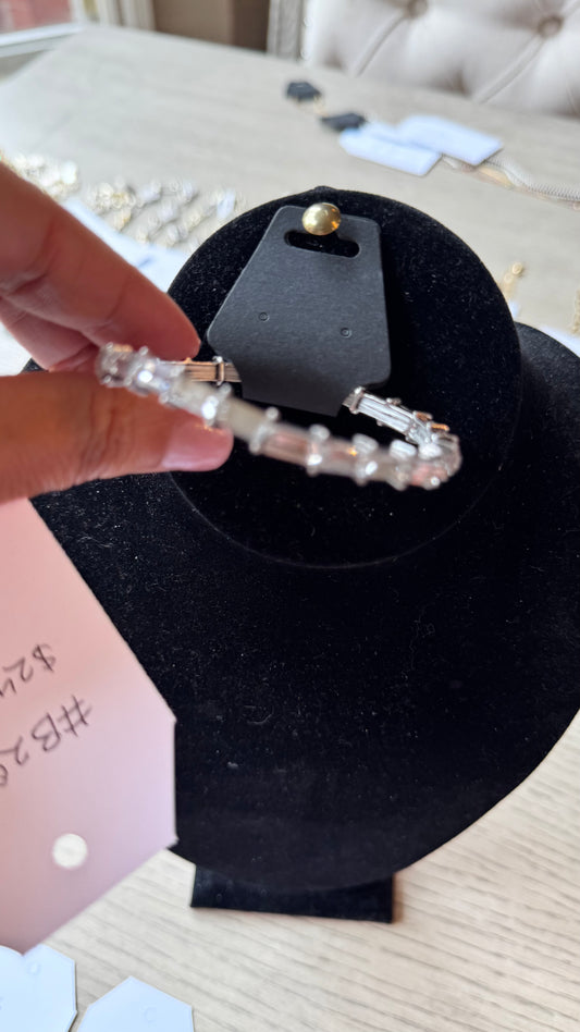 B20 Baguette Crystal Bracelet