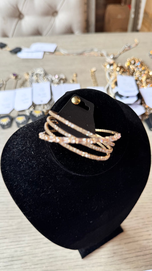 B25 Gold Crystal Bracelet