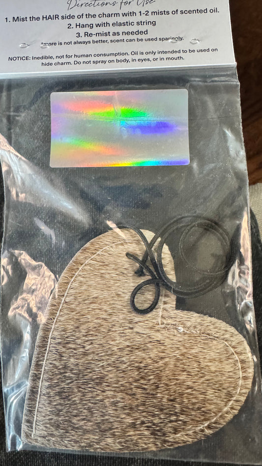 Heart Car Freshener Charm