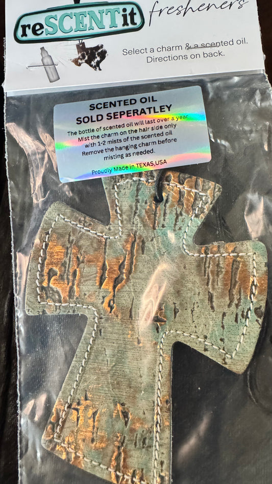 Cross Car Freshener Charm