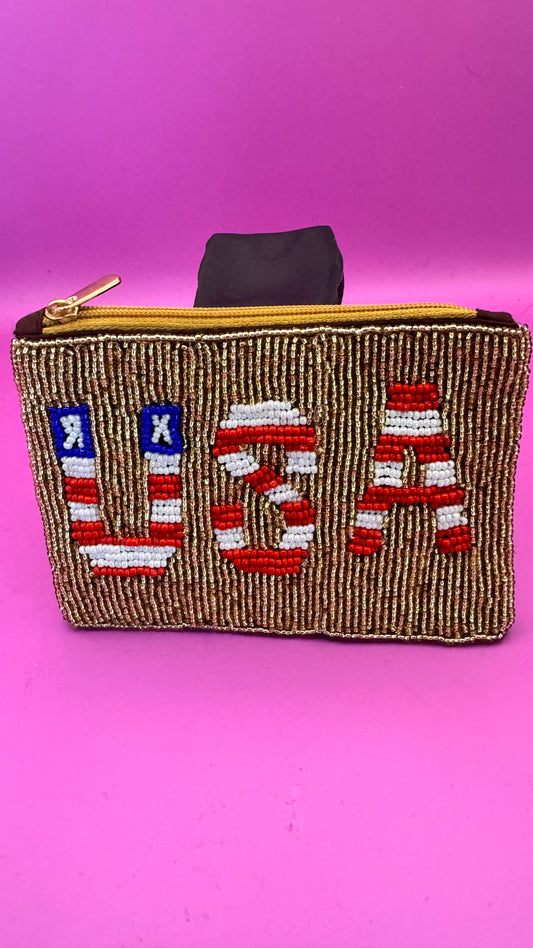 USA Beaded Bag