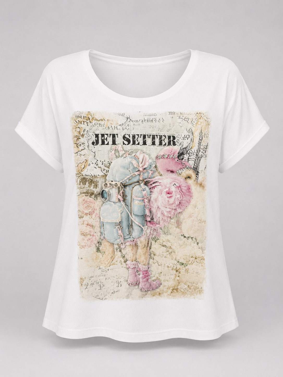 Indigo Blue - Jet Setter Flamingo Top *Preorder*