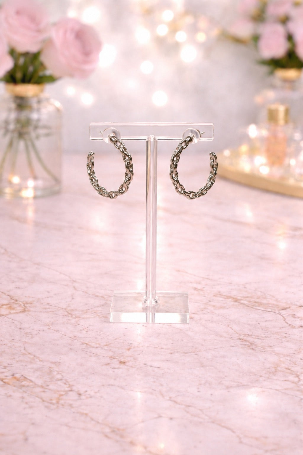 Chain Hoop Earrings