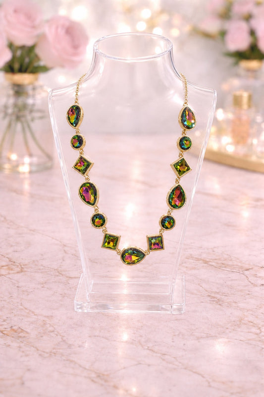 Volcano Crystal Statement Necklace