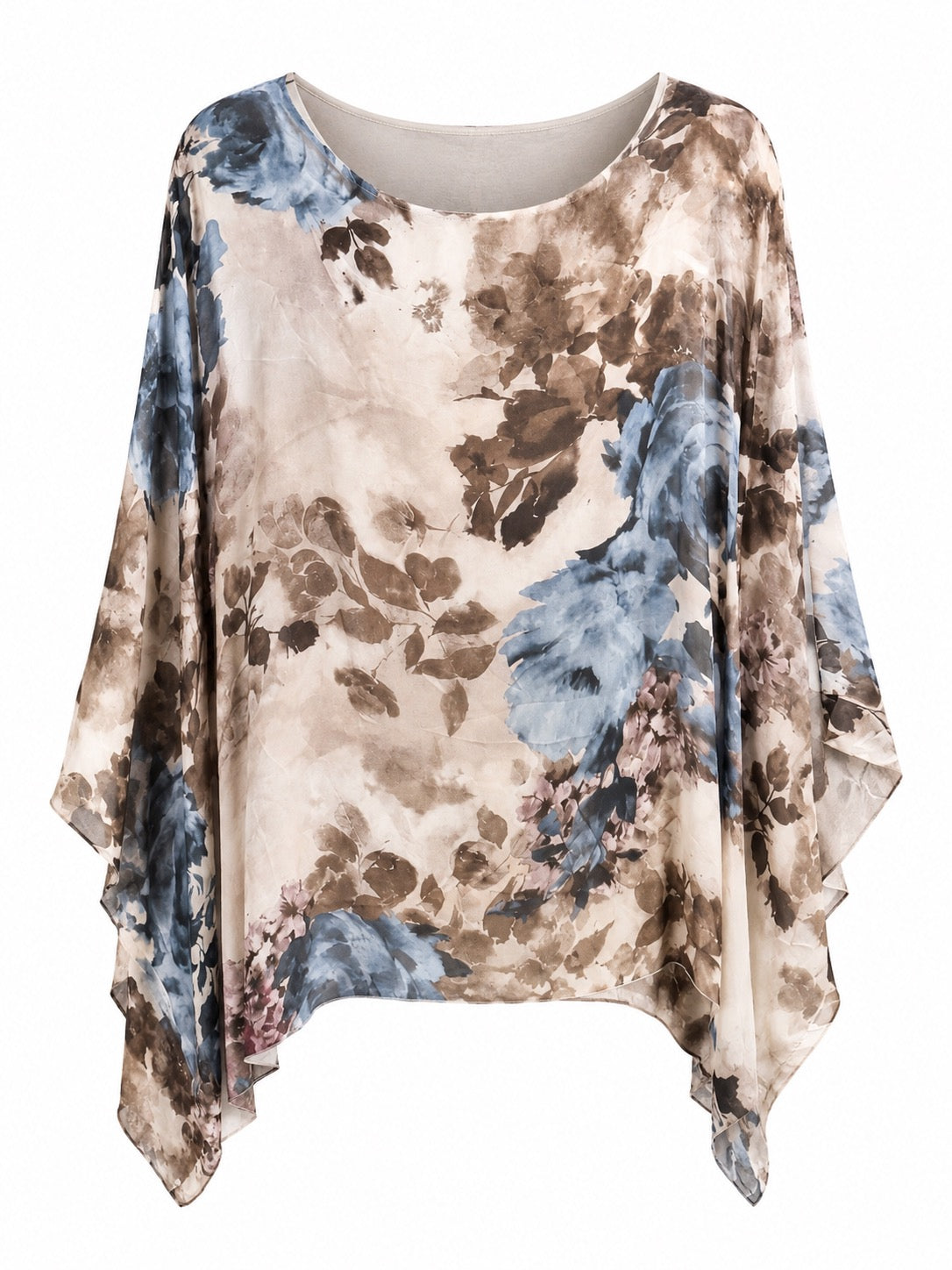 Clara Silk Top Botanical O/S