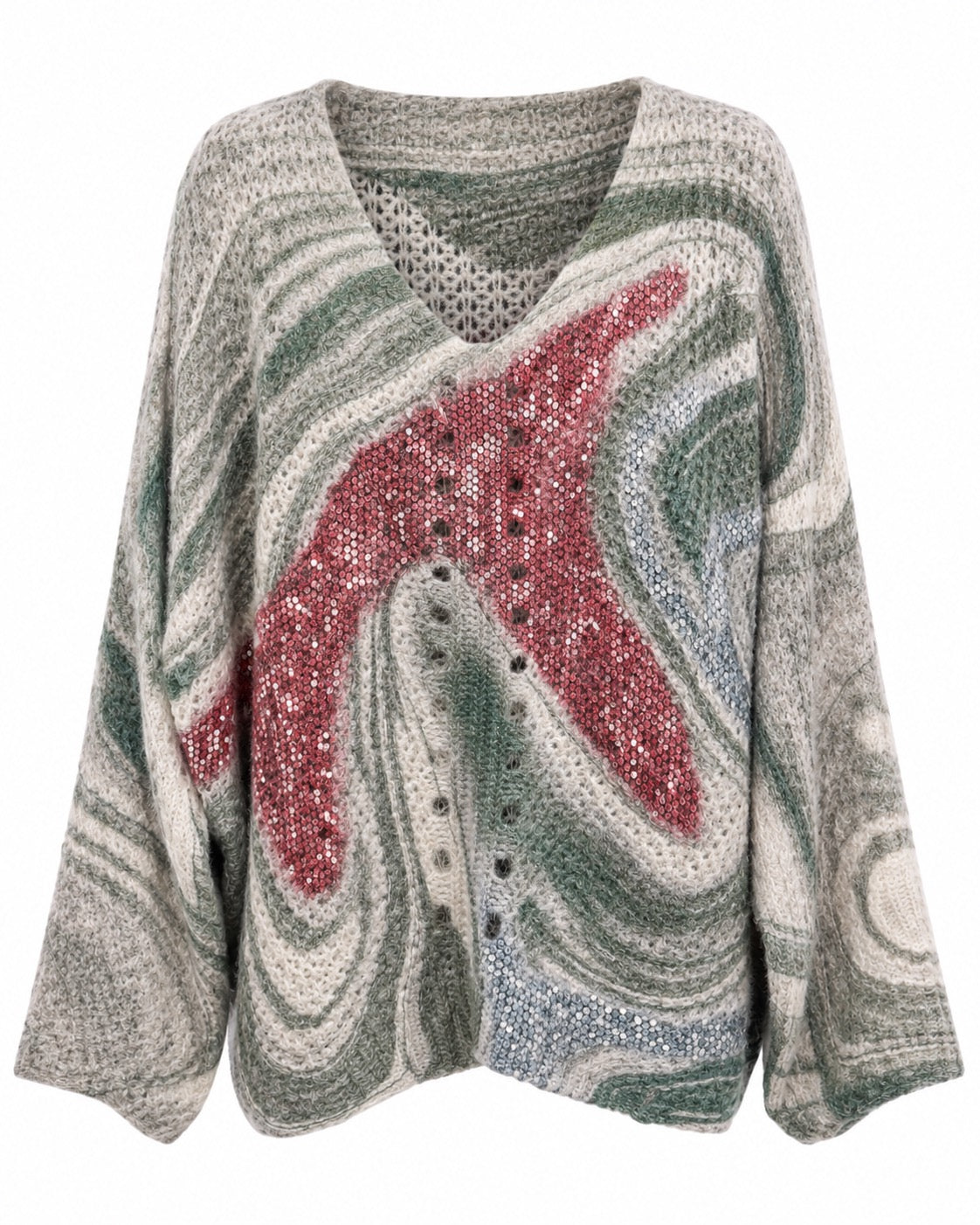 Rosina Print Sweater Molton Flow