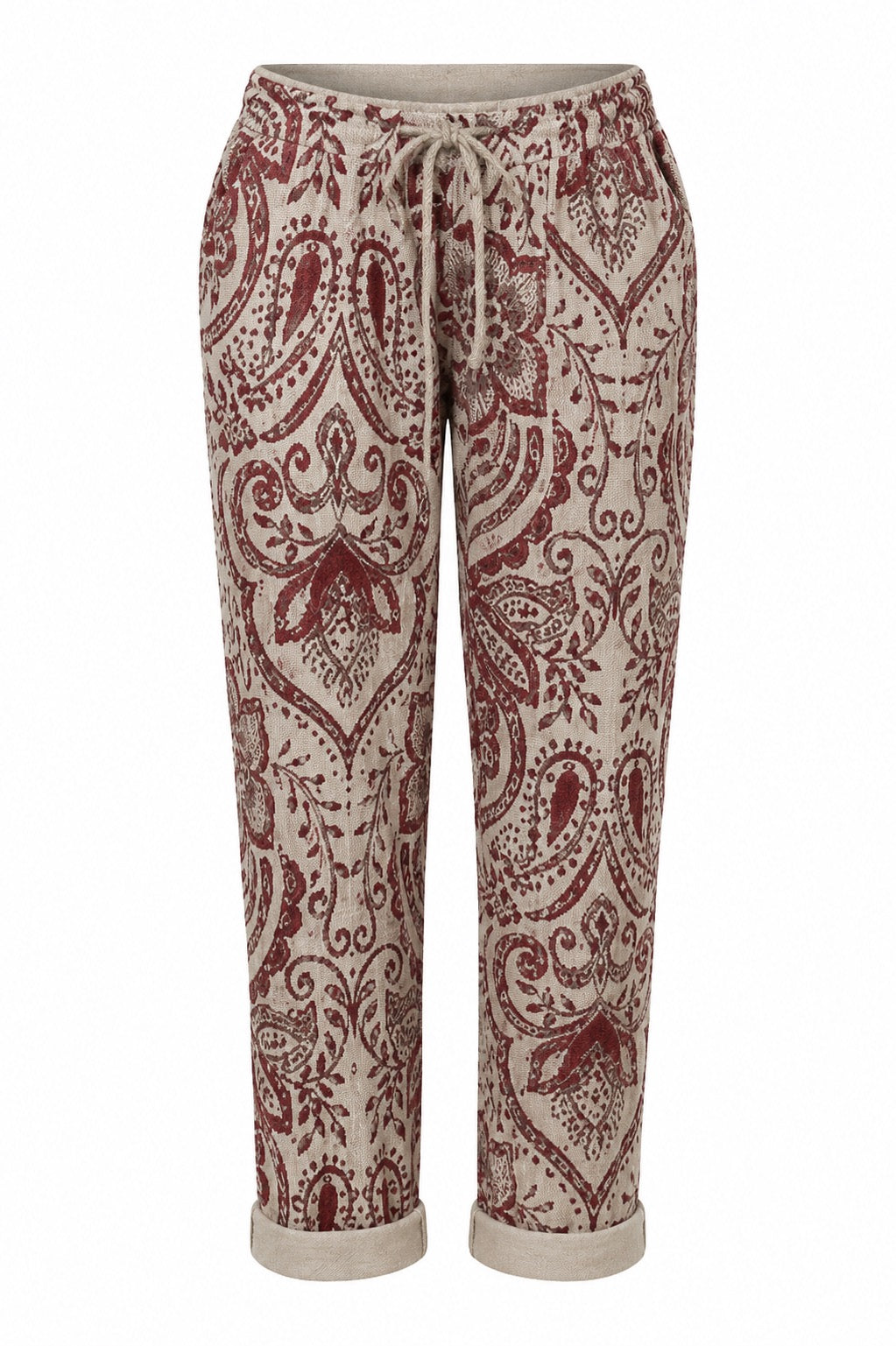 Lanna Stretch Pant Almond Red