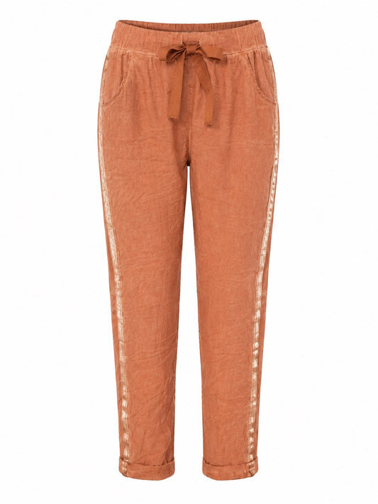 Anna Stretch Pant Burnt Orange