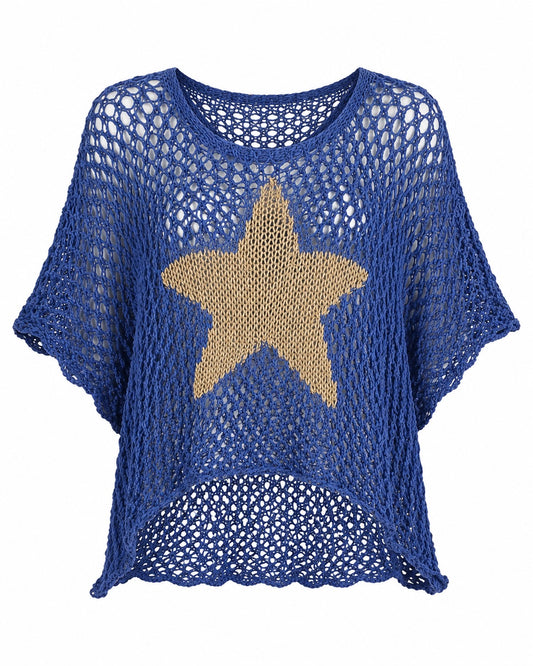 Starla Blue  with Gold Star Top