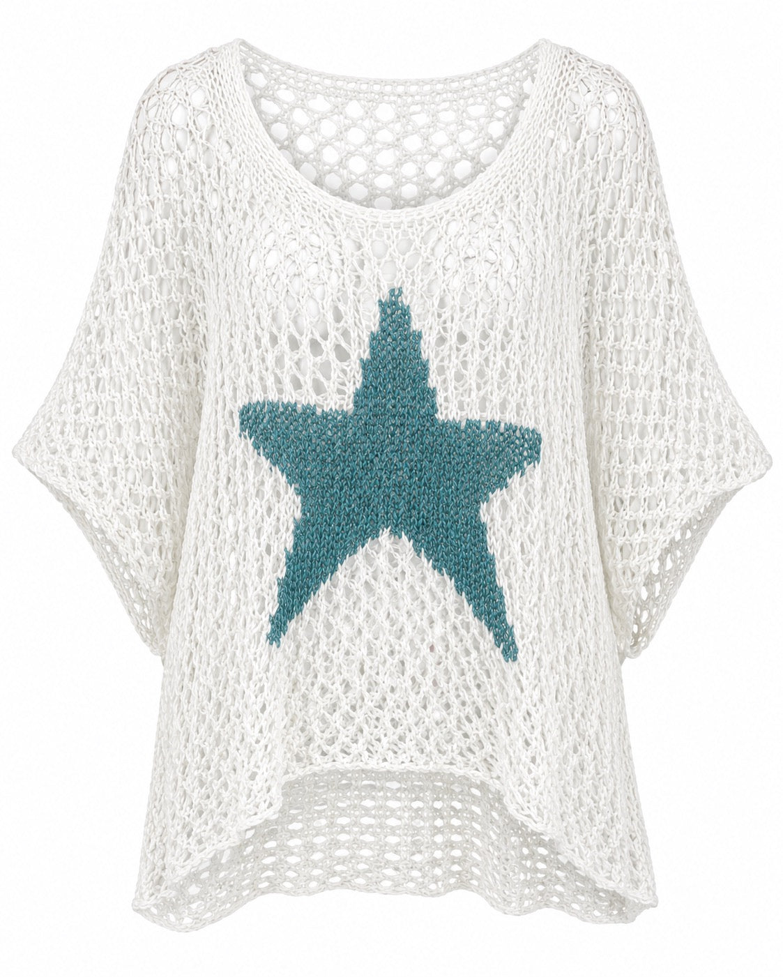Starla White  with Turquoise Star Top