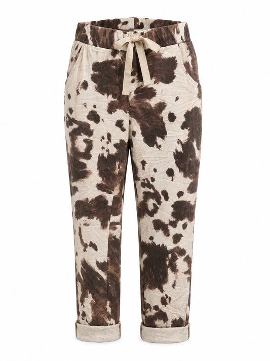 Lanna Stretch Pant  Cow Print