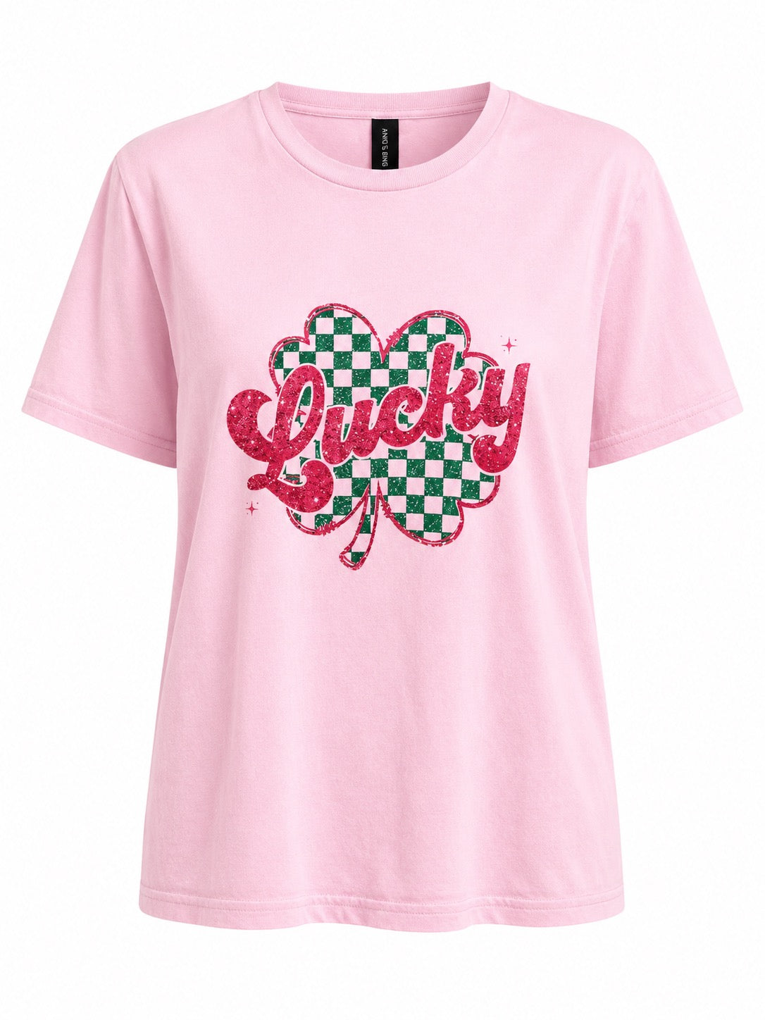 Lucky Shamrock Tshirt Pink