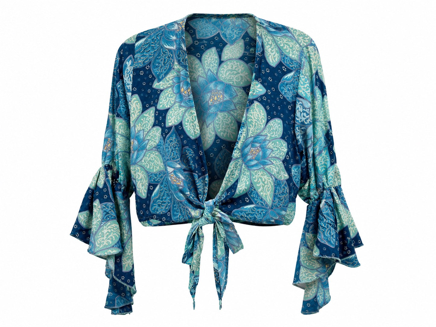 Alinta Kavali Frill Sleeve Tie Top