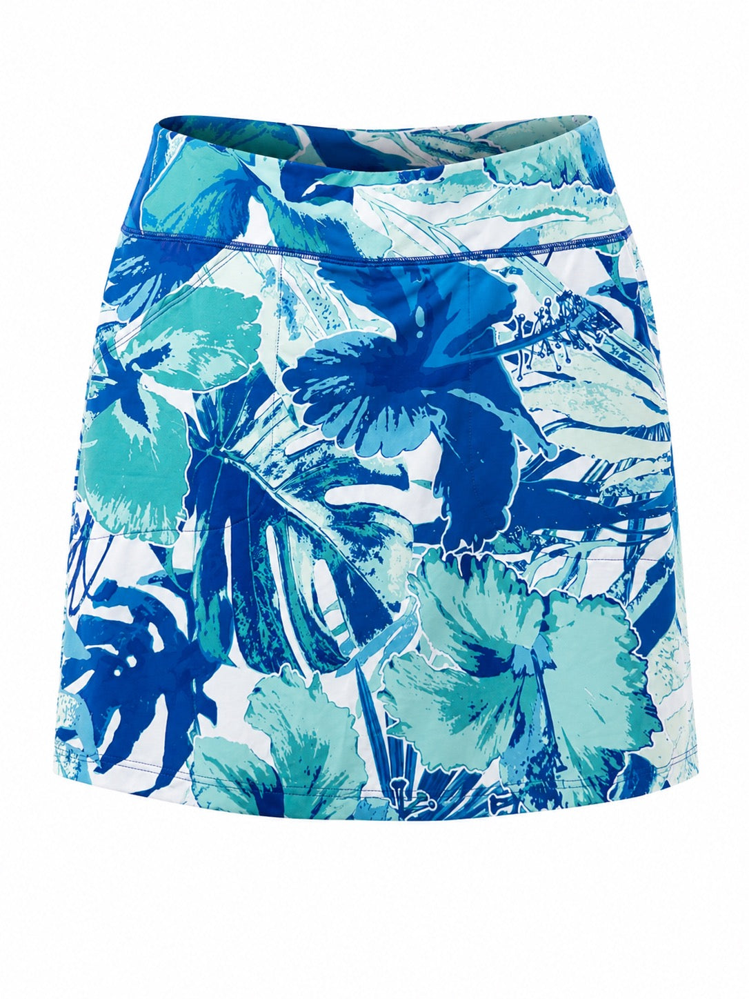 Sage Skirt with Built in Shorts  - Multi Blue