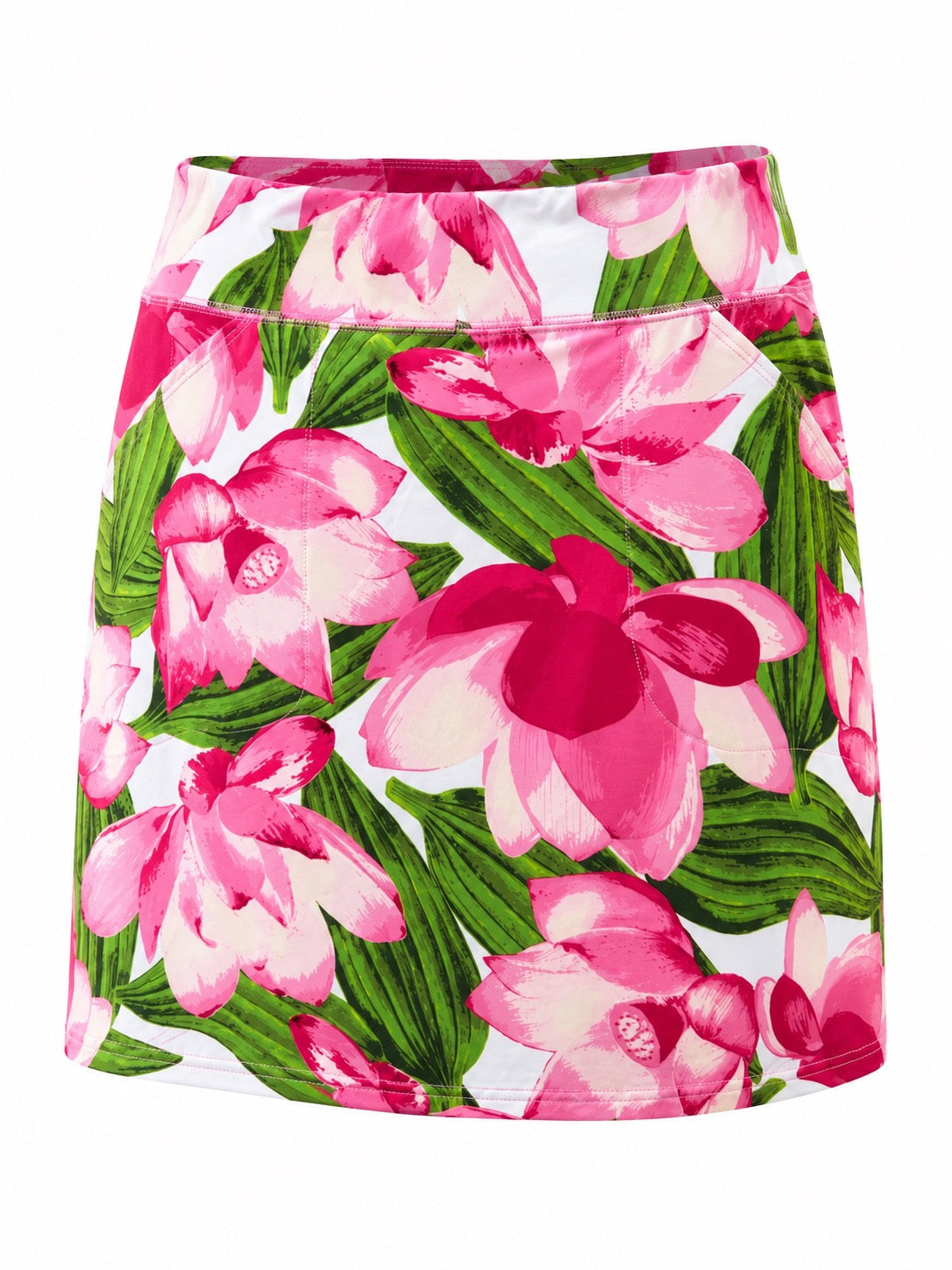 Sage Skirt with Built in Shorts  - Pink Floral
