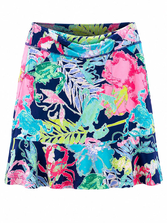 Tina Skirt with Built in Shorts Ruffle Bottom - Multi