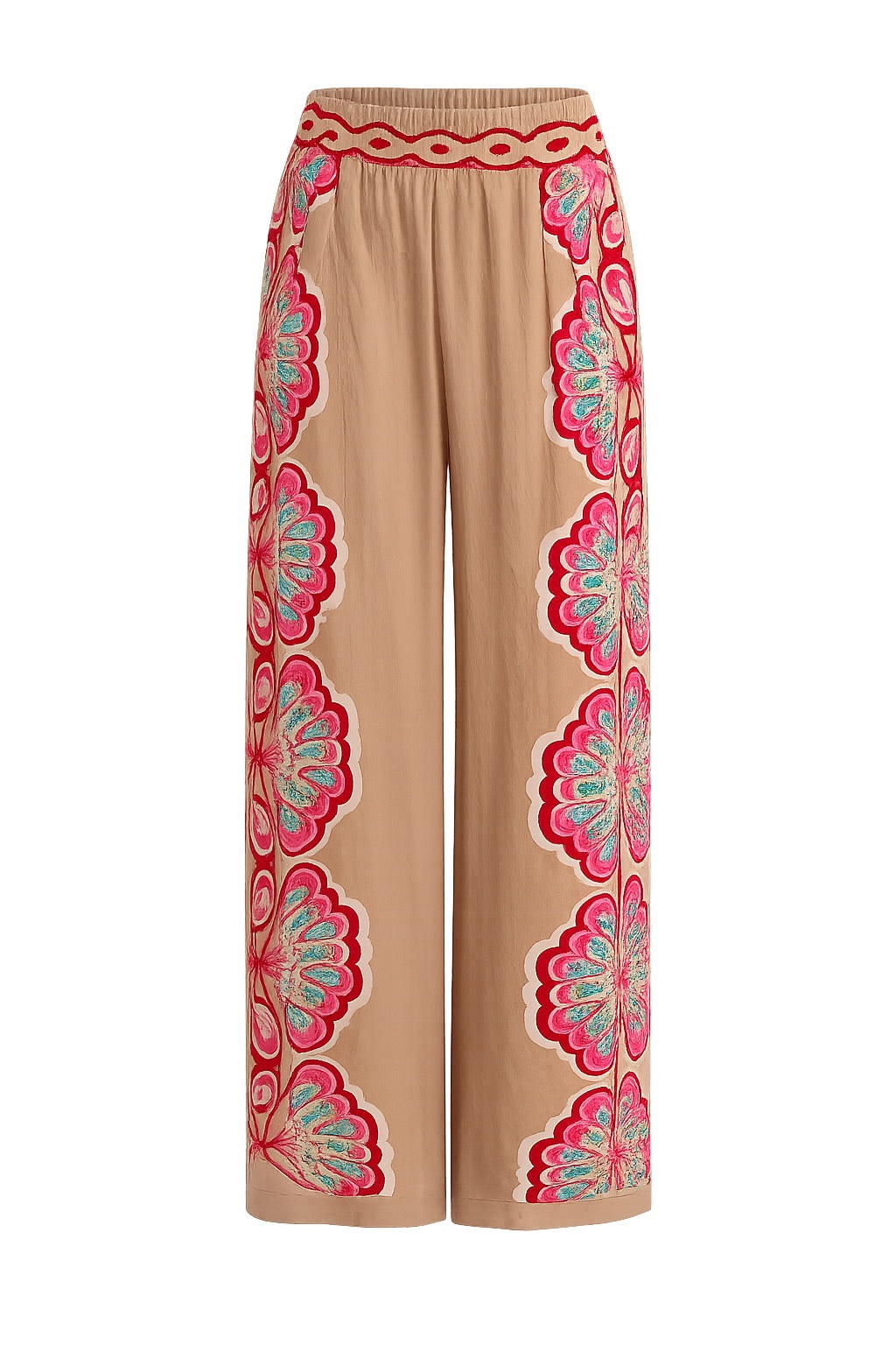 Rosalind Print Wide Leg Palazzo Pant