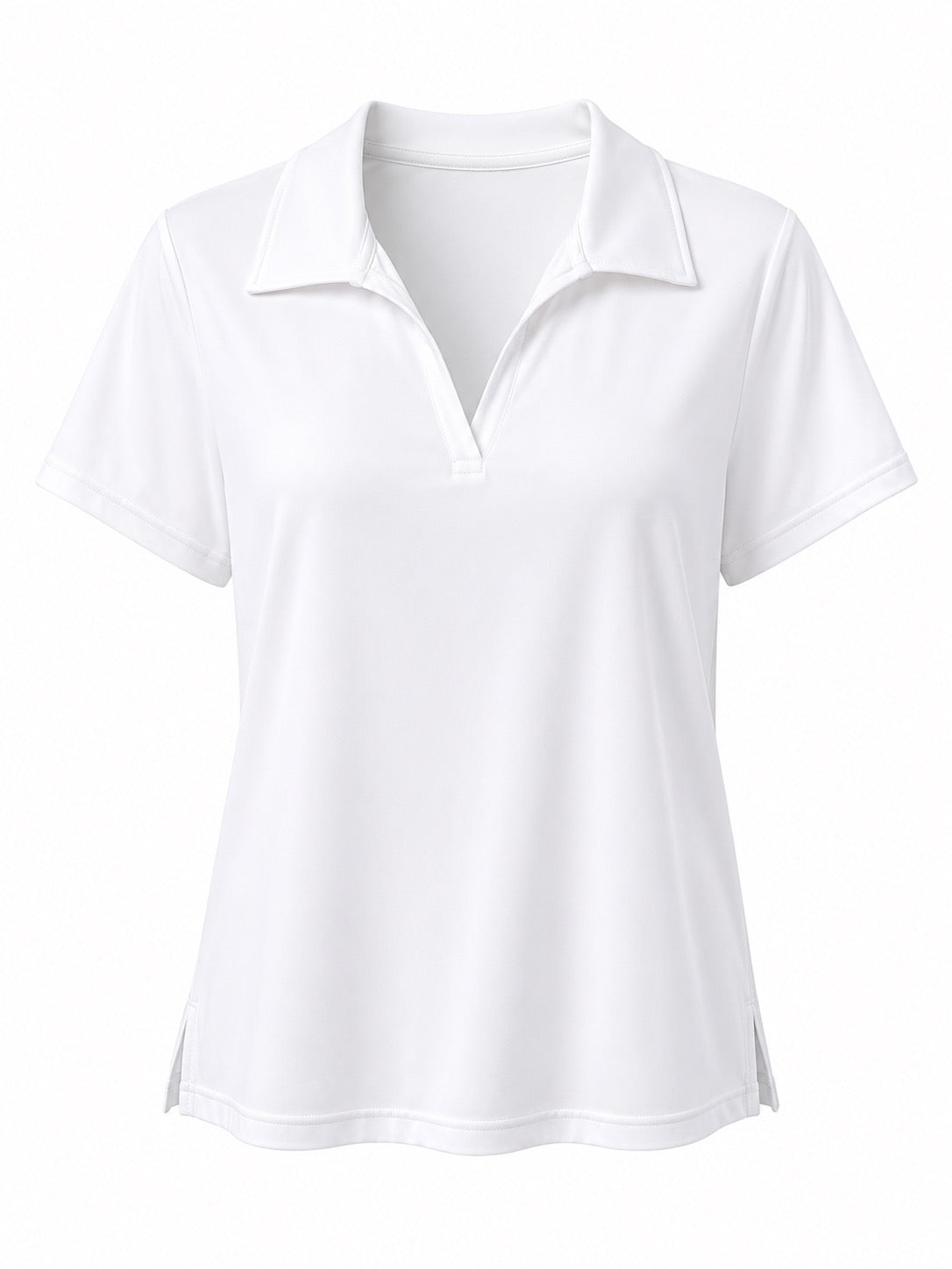 Aaron Collared Top -White