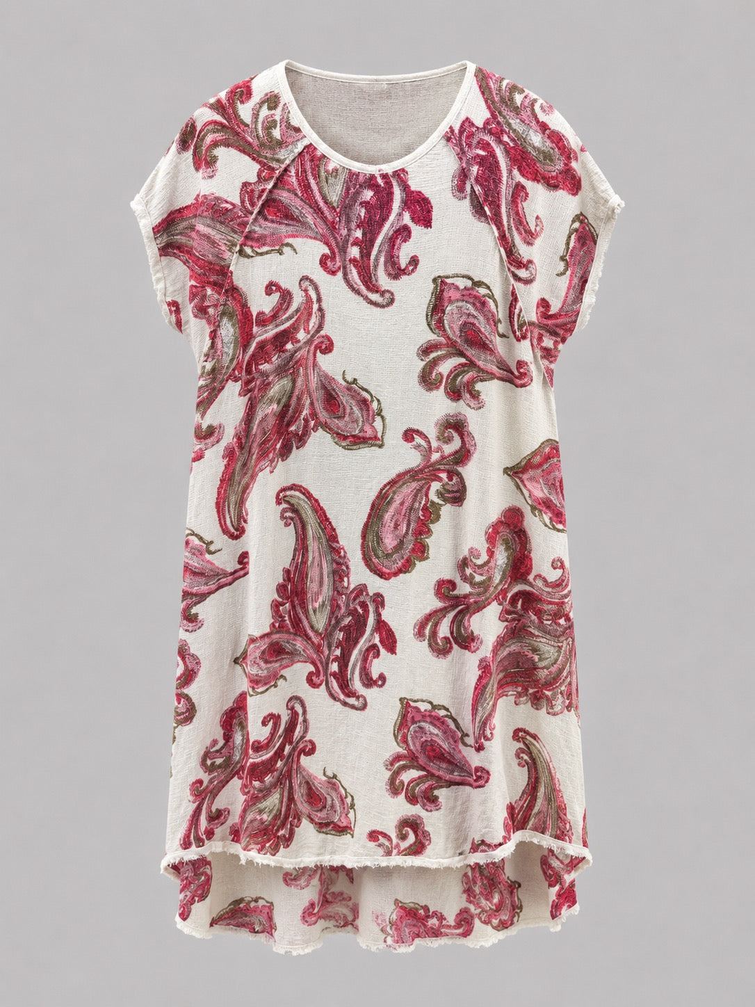 Isabeau Paisley Gauze Dress O/S
