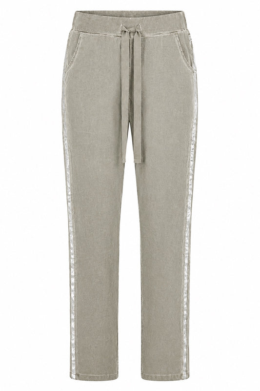 Anna Stretch Pant Grayish Olive