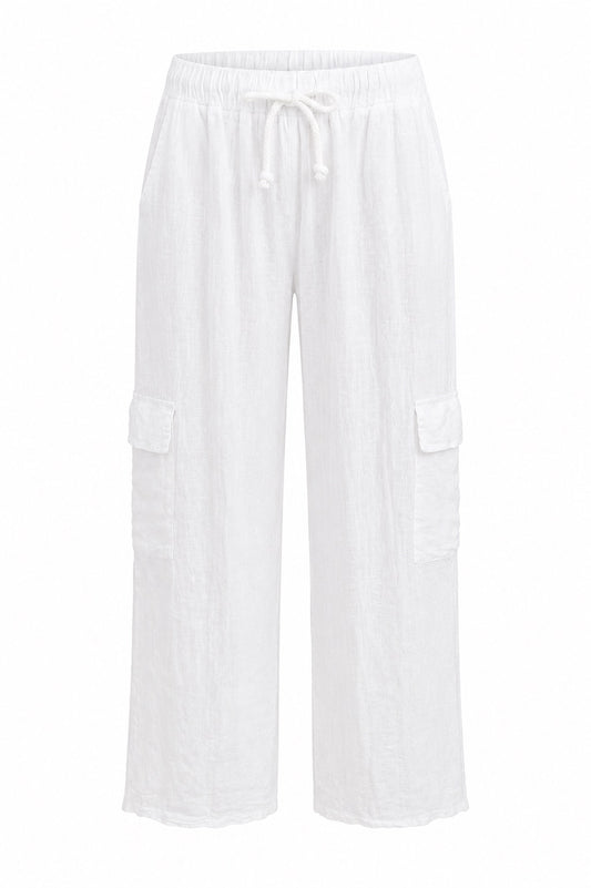 Frederica Gauze Pant White O/S