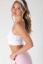 Michelle Textured Open-knit Back Crop Top