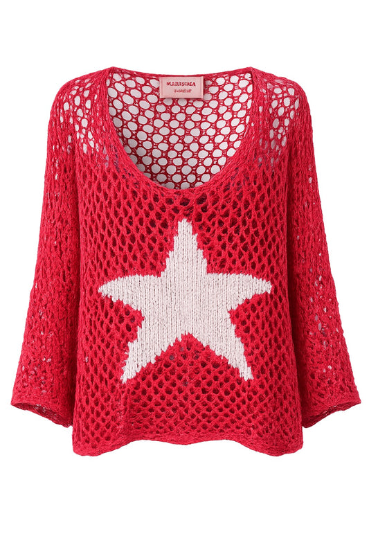 Starla Red with Silver Star Top