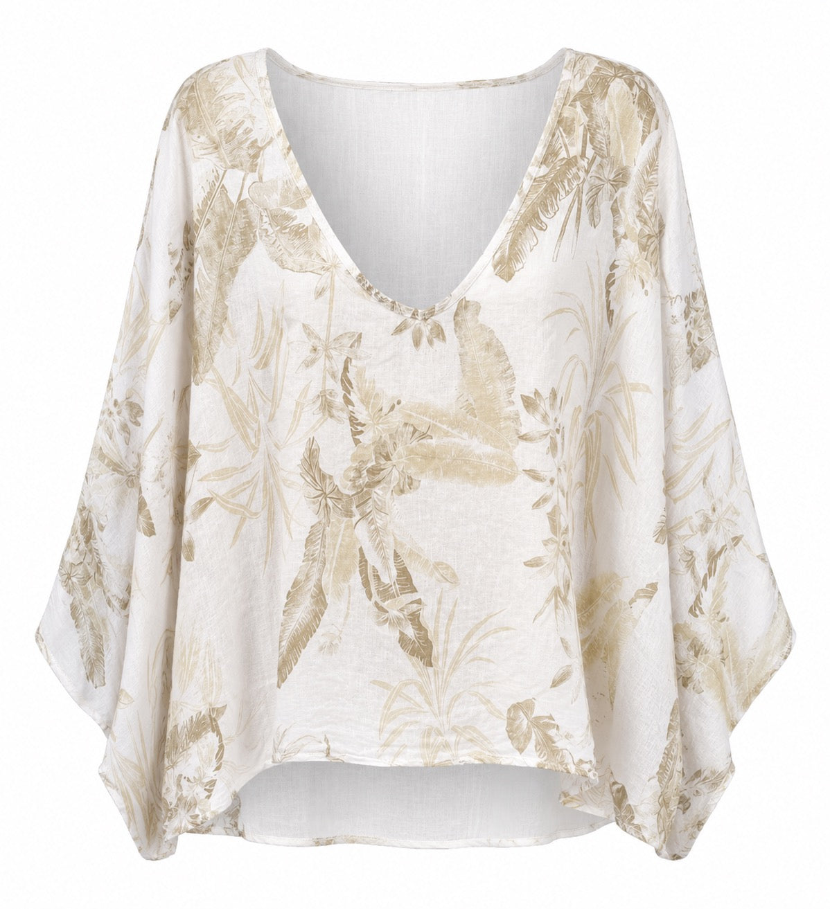 Piera Tropical Print Blouse