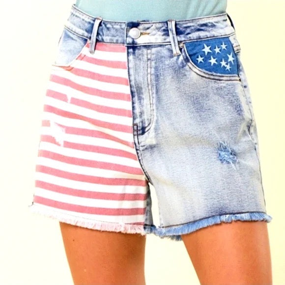 Liberty Star Denim Shorts