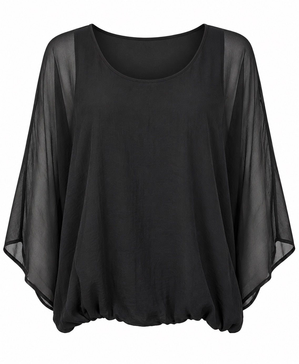 Luana Sheer Sleeve Blouse