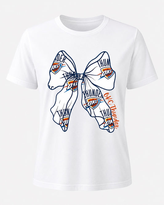 OKC Thunder Bow White