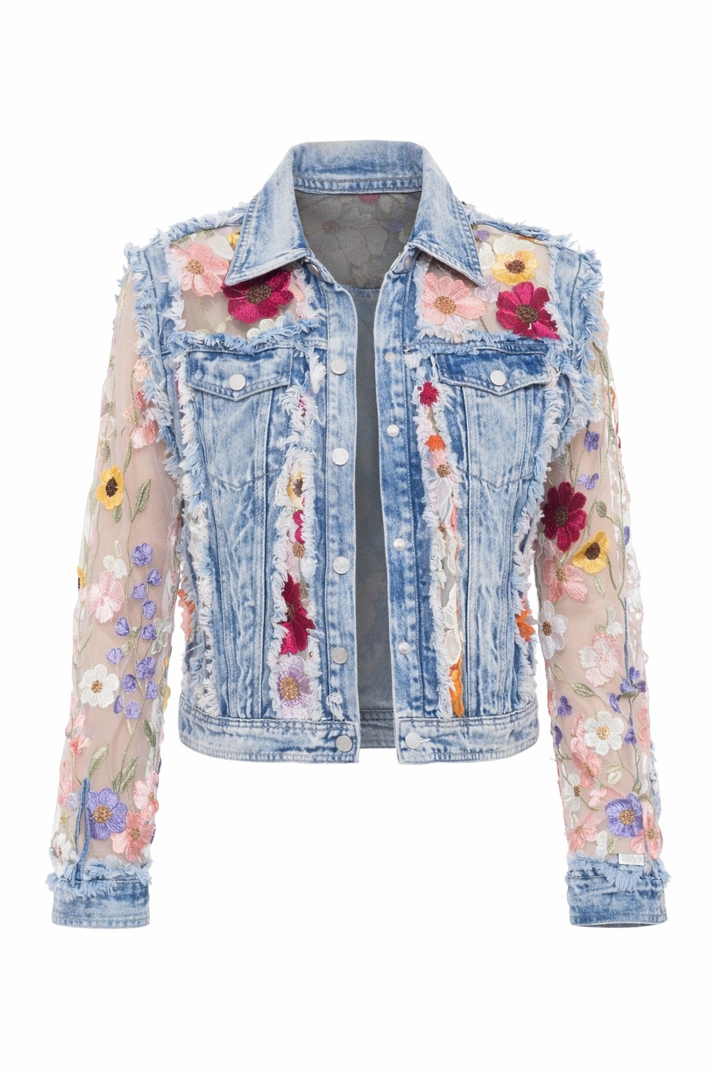 Briar Denim Flower/Lace Jacket