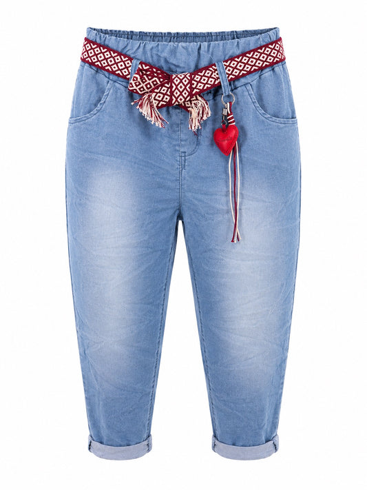 Rosy Vintage Wash Charm Stretch Pant O/S
