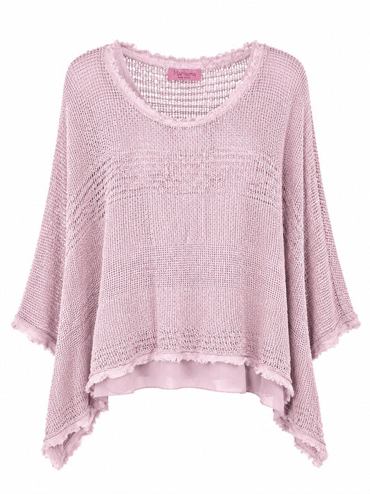 Sabina Knit top w/Cami - Blush O/S