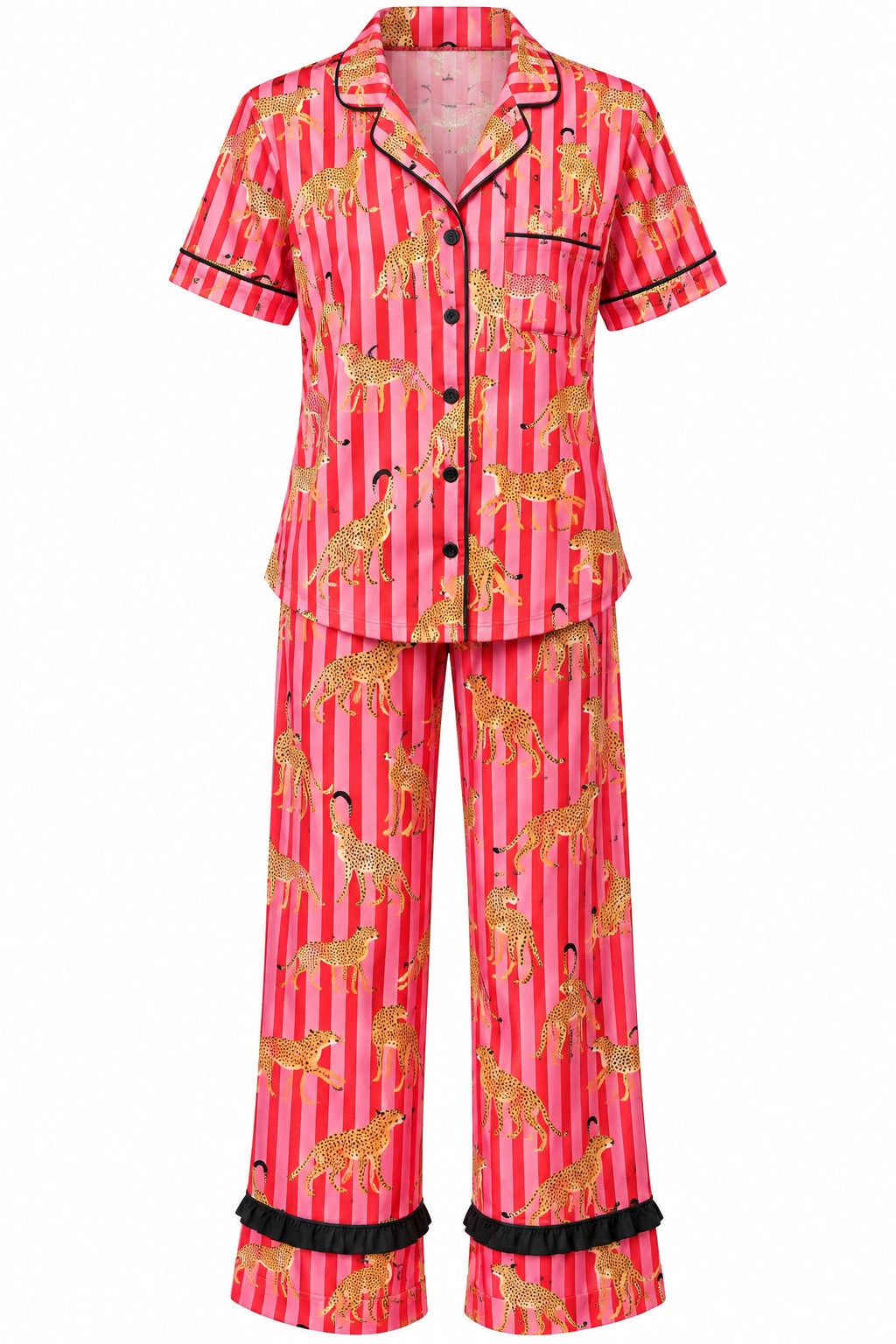 Savanna Soirée Ruffle Pajama Set