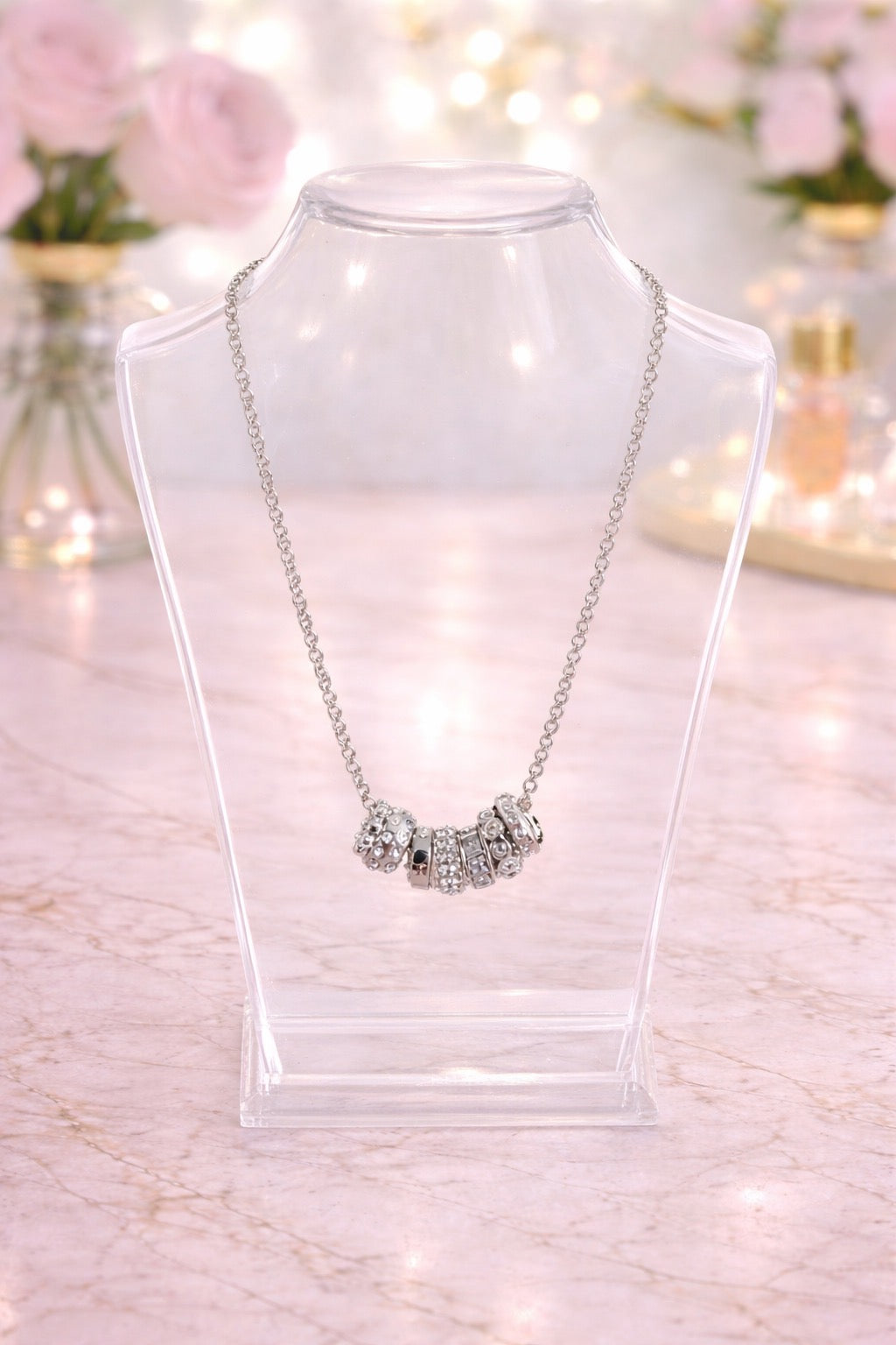 Silver Crystal Necklace