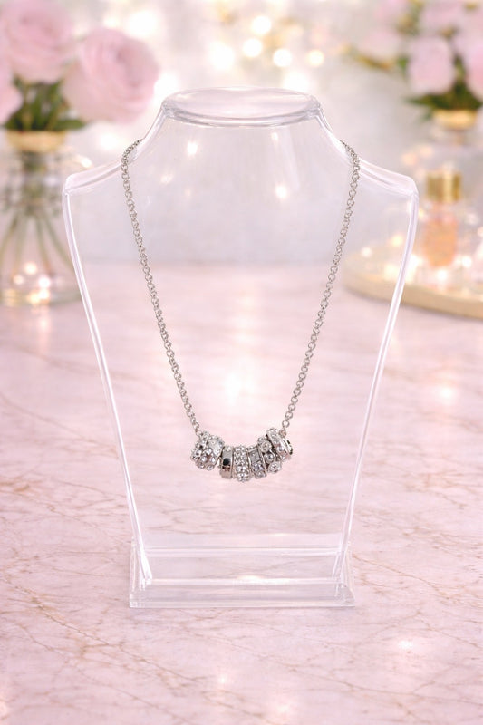 Silver Crystal Necklace