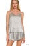 Satin Cami & Short Set Silver