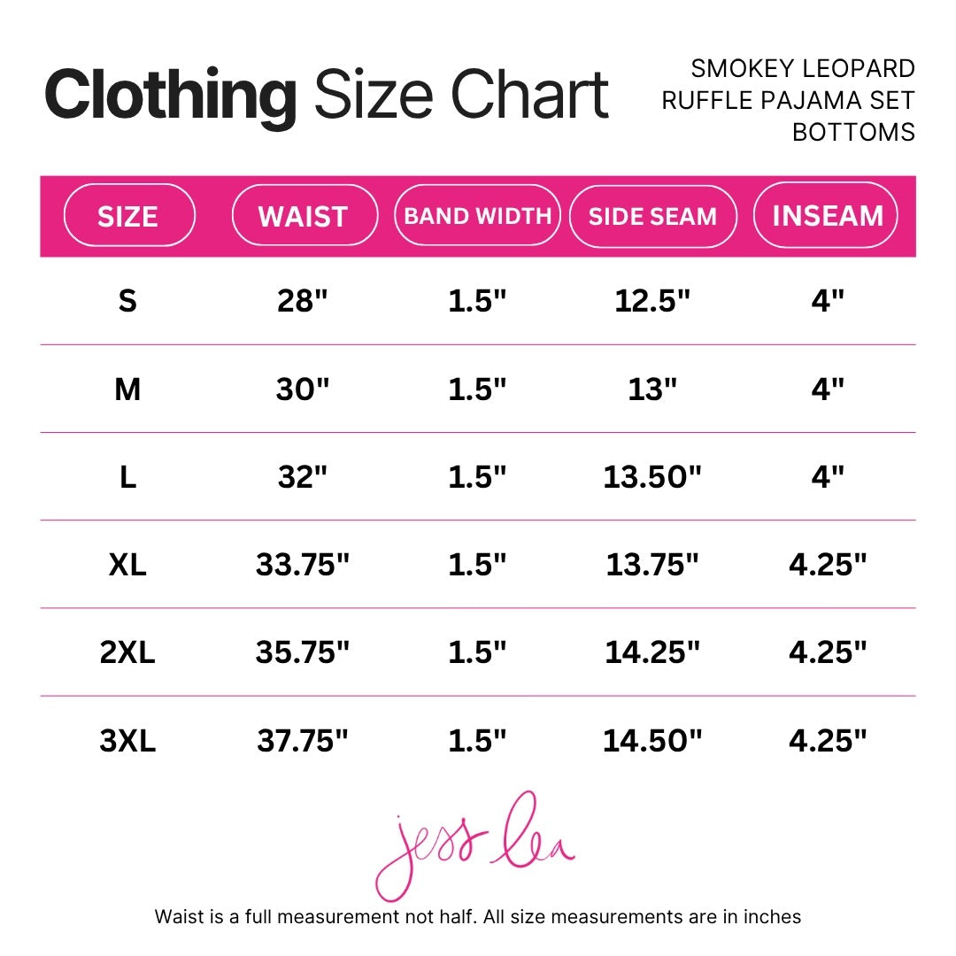 Smokey Leopard Ruffle Pajama Set