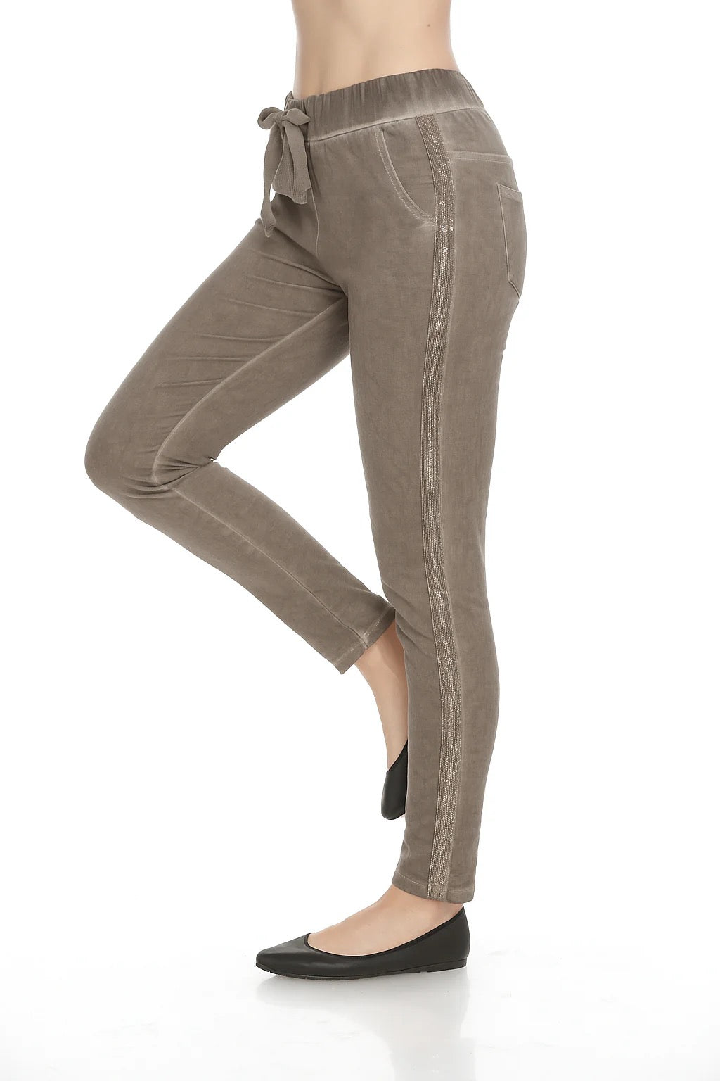 Anna Stretch Pant Taupe