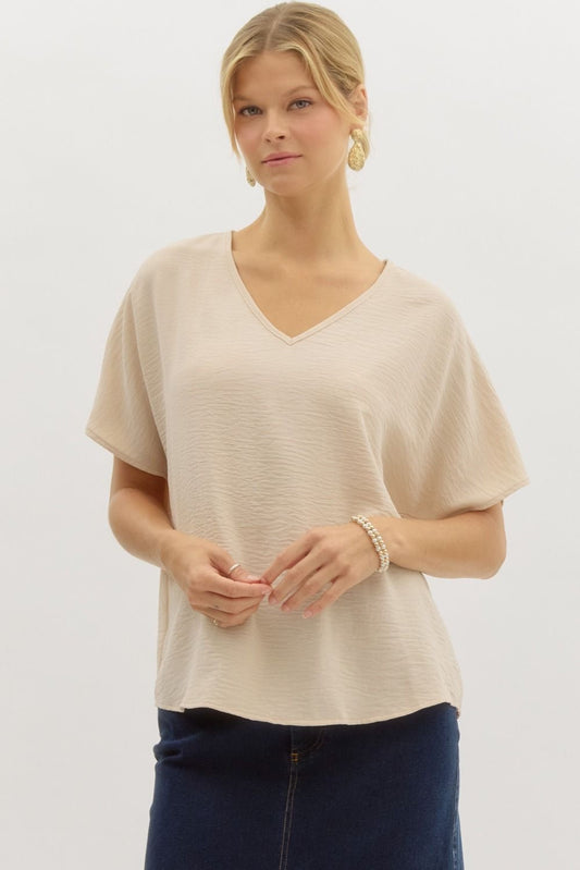Cyndi Everyday Blouse Oatmeal