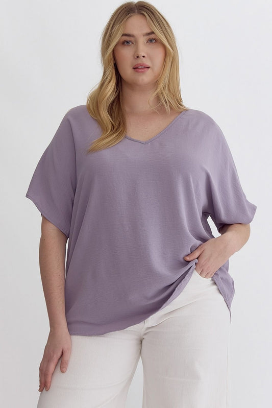 Cyndi Everyday Blouse Lavender