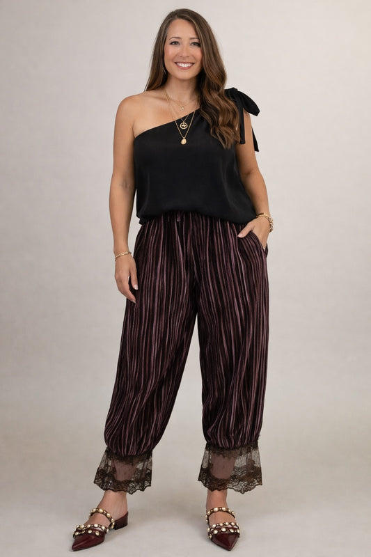 Valencia Ice Velvet Capri Pants