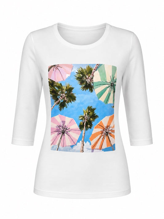 Indigo Blue - Under The Umbrellas Long Sleeve Top *Preorder*