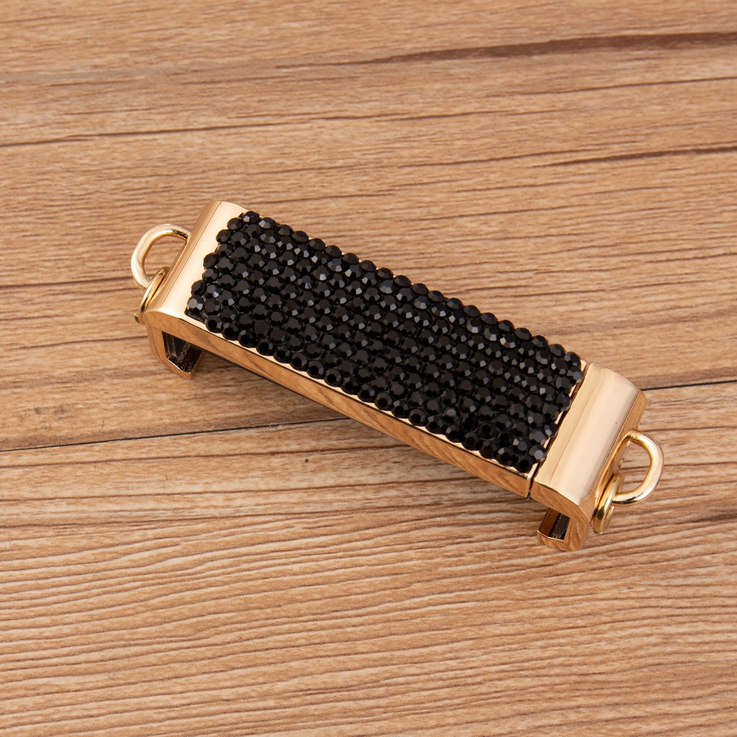 Black Rhinestone Crossbody Phone Lanyard