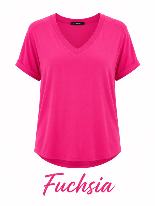 Lou Tshirt Fuchsia