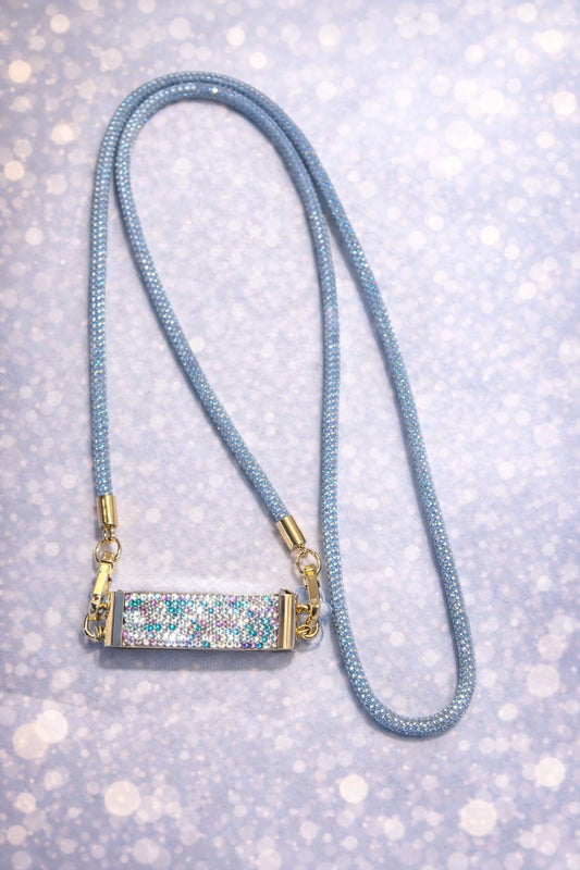 Multi-2 AB Rhinestone Crossbody Phone Lanyard