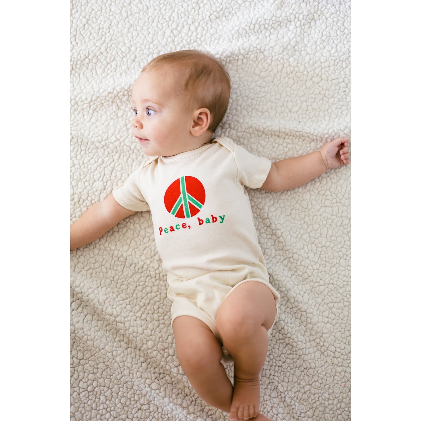 Peace Baby Short Sleeve Romper