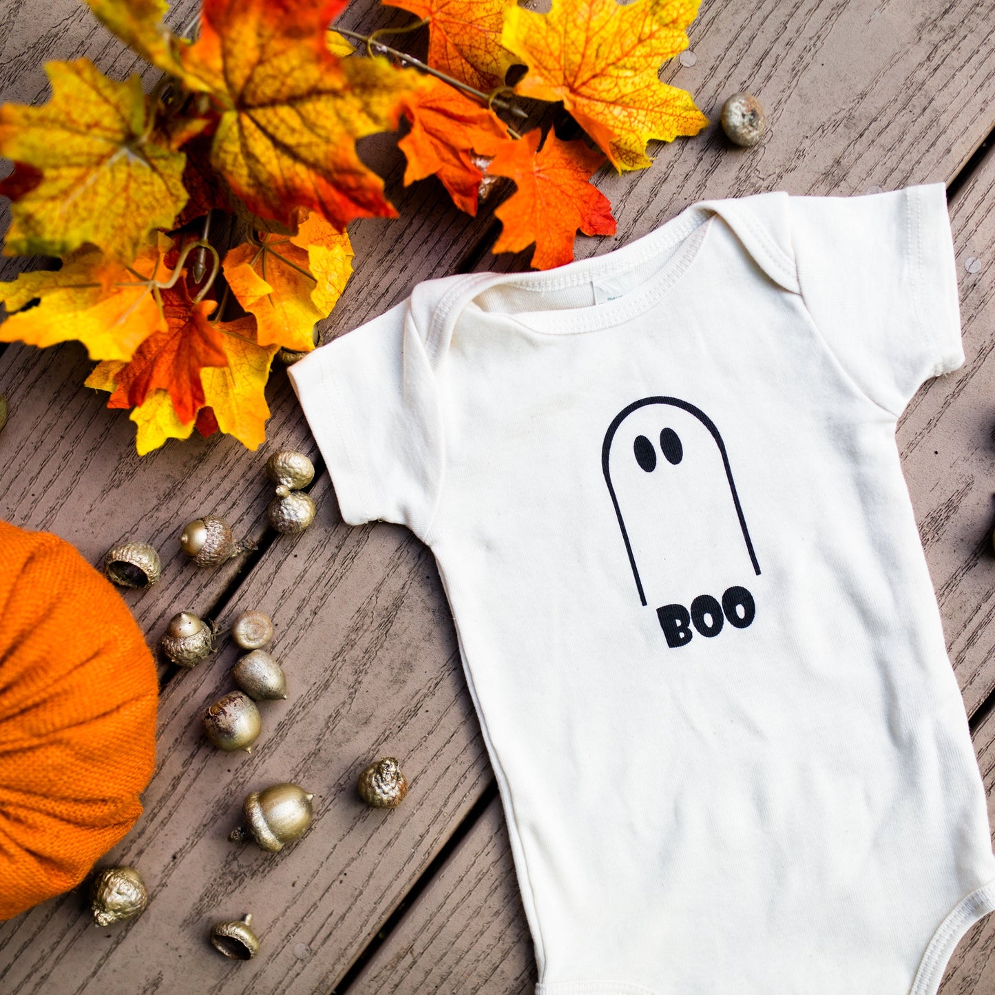 Boo Short-Sleeve Romper
