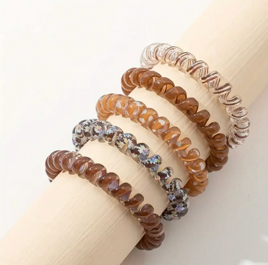 Brown Assorted Hair Ties